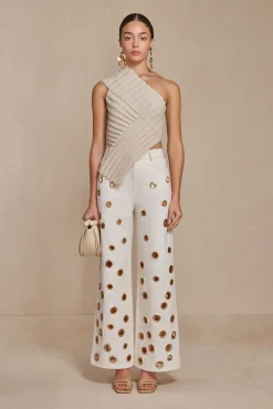 DEL KNIT TOP - MUSHROOM