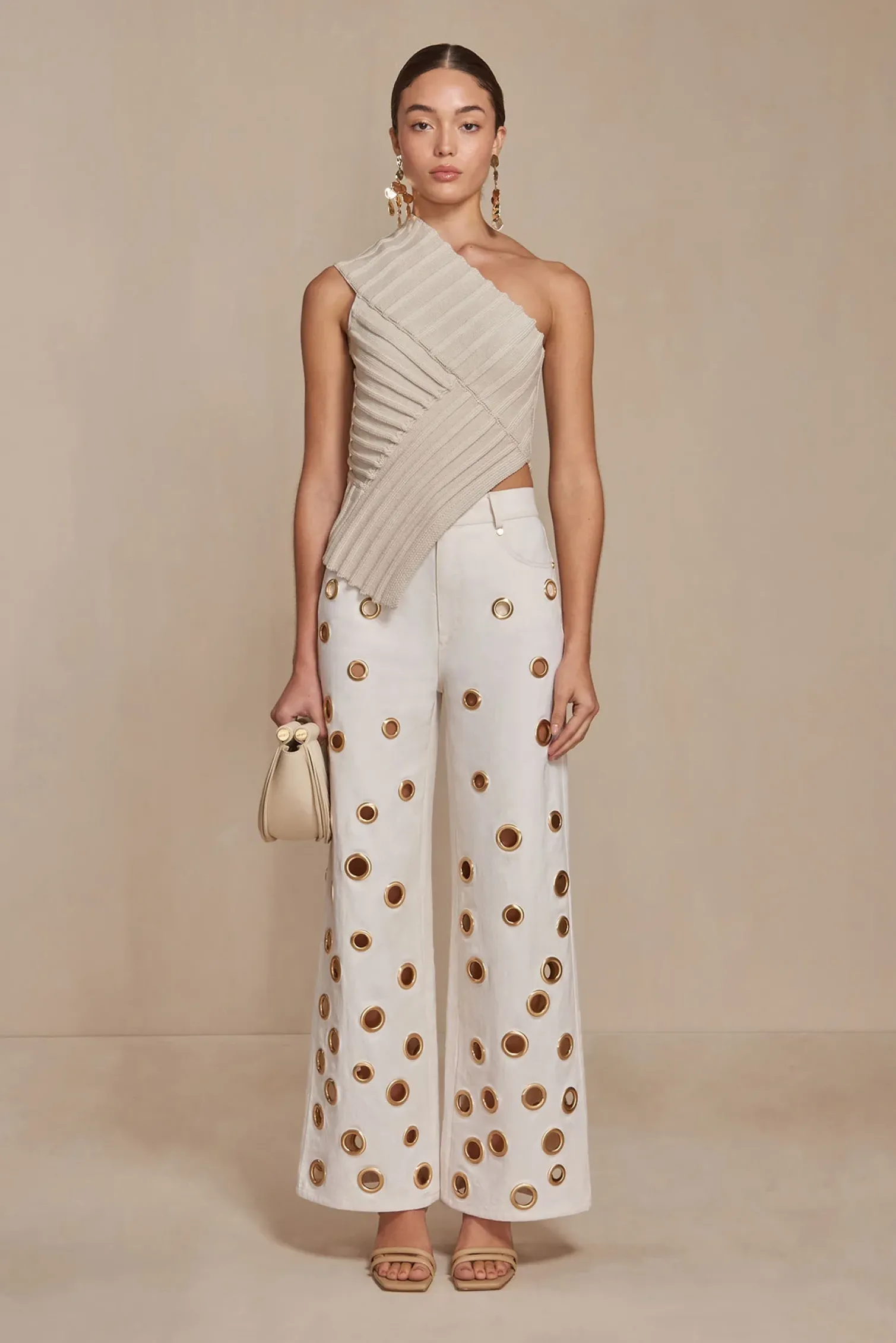DEL KNIT TOP - MUSHROOM