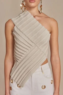 DEL KNIT TOP - MUSHROOM
