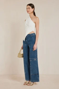 DEL KNIT TOP - OFF WHITE