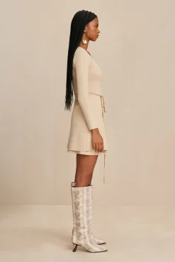 DENISSE KNIT SKIRT - BEACH