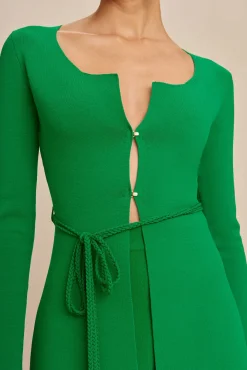DENNIE KNIT CARDIGAN - MALACHITE