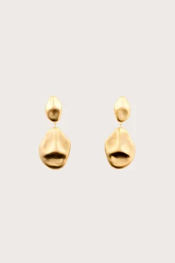 DUNIA EARRING - BRUSHED BRASS