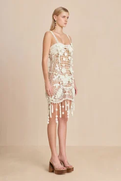 ELAINA CROCHET DRESS - OFF WHITE