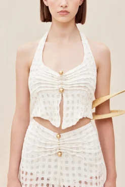 ELLIN TOP - OFF WHITE