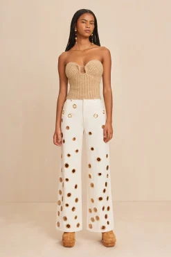 ELLISON KNIT TOP - CHAMPAGNE MELANGE