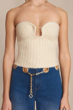 ELLISON KNIT TOP - OFF WHITE