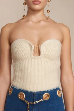 ELLISON KNIT TOP - OFF WHITE