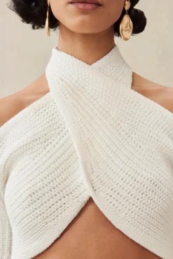 ELYSE KNIT TOP - OFF WHITE