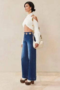 ELYSE KNIT TOP - OFF WHITE