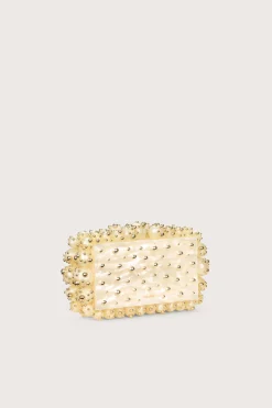 EOS CLUTCH - STUDDED IVORY