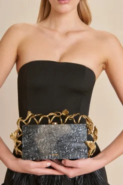 FANA CLUTCH - BLACK