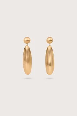 FIORE EARRING - BRUSHED BRASS