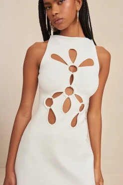 FRANCO KNIT DRESS - OFF WHITE