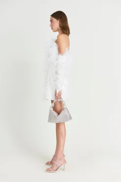 GAIA'S FEATHER GLOVES - OFF WHITE