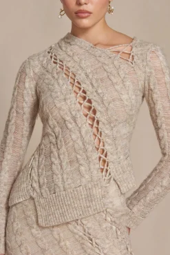 GARNET KNIT TOP - TAWN MULTI