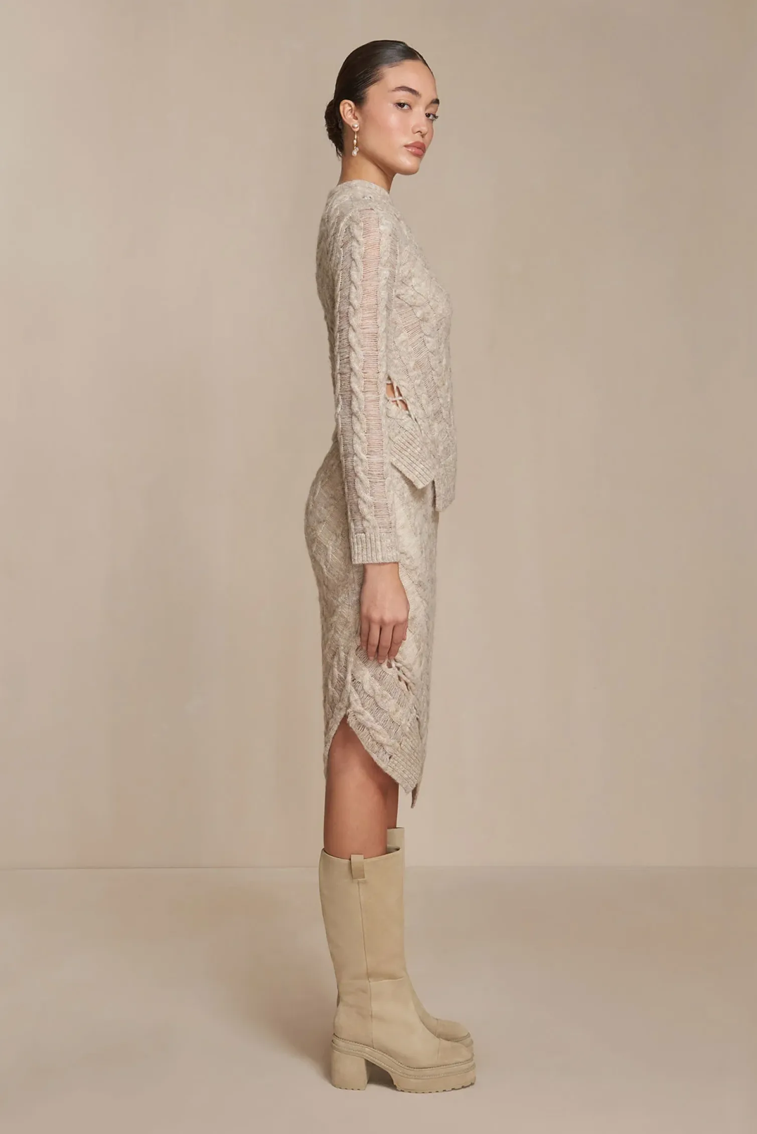 GARNET KNIT TOP - TAWN MULTI