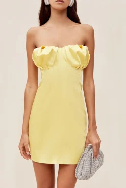 GIANA DRESS - LEMON SORBET