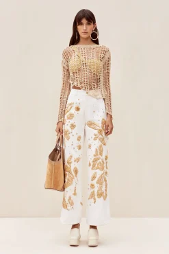GILL CROCHET COVERUP - CHAMPAGNE