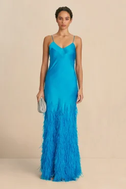 HANSAL GOWN - LAKE BLUE