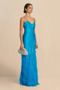 HANSAL GOWN - LAKE BLUE