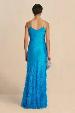 HANSAL GOWN - LAKE BLUE
