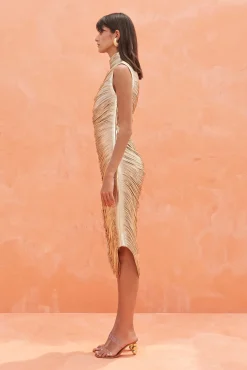 HEIDI DRESS - GOLD