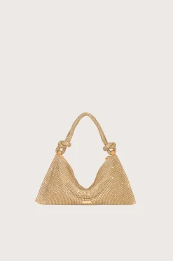 HERA NANO RHINESTONE SHOULDER BAG - CHAMPAGNE
