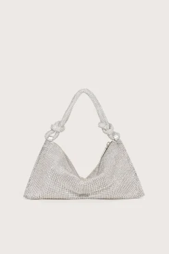 HERA NANO RHINESTONE SHOULDER BAG - CLEAR