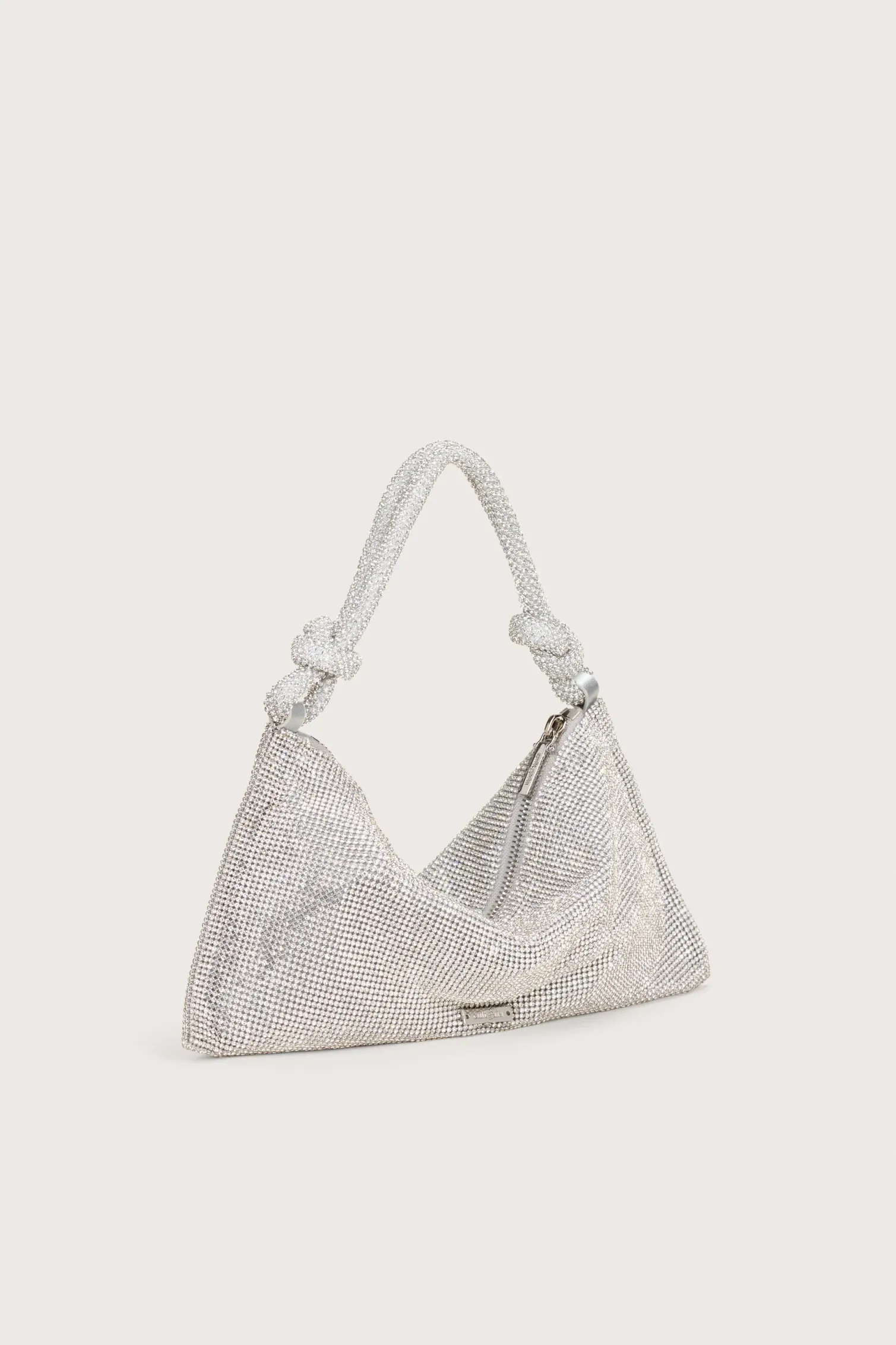 HERA NANO RHINESTONE SHOULDER BAG - CLEAR