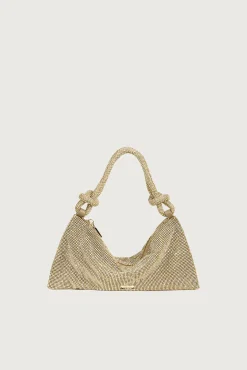 HERA NANO RHINESTONE SHOULDER BAG - SAND DOLLAR