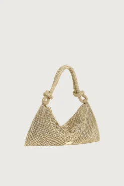 HERA NANO RHINESTONE SHOULDER BAG - SAND DOLLAR