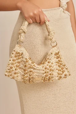 HERA NANO SHOULDER BAG - NATURAL RAFFIA