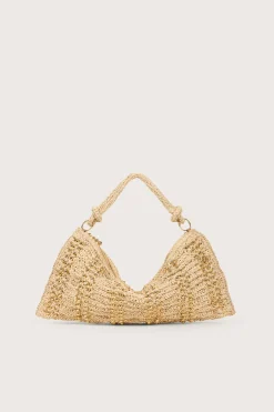 HERA SHOULDER BAG - NATURAL RAFFIA