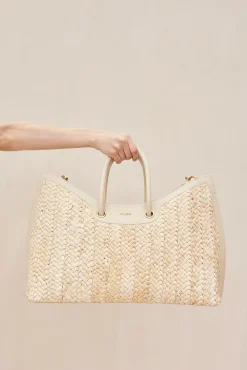 IDALIA WEEKENDER BAG - NATURAL