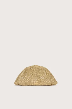 JAALA MINI RHINESTONE CLUTCH - LIGHT GOLD