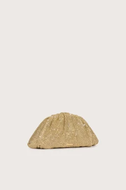 JAALA MINI RHINESTONE CLUTCH - LIGHT GOLD