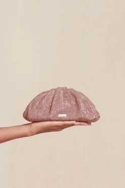 JAALA NANO RHINESTONE CLUTCH - BLUSH
