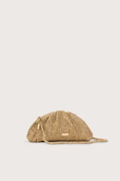 JAALA NANO RHINESTONE CLUTCH - CHAMPAGNE