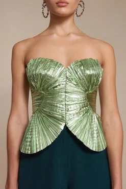 JACE TOP - SPEARMINT METALLIC