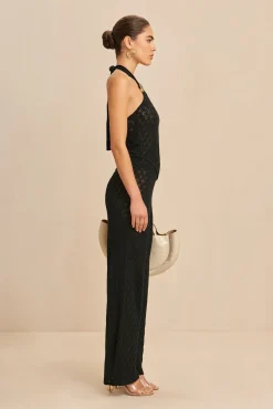 JAYLA KNIT PANT - BLACK