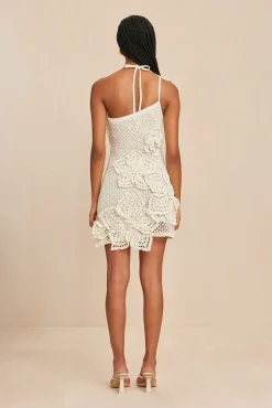 KENDRIA CROCHET DRESS - OFF WHITE