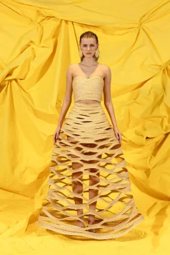LANCASTER SKIRT - NATURAL