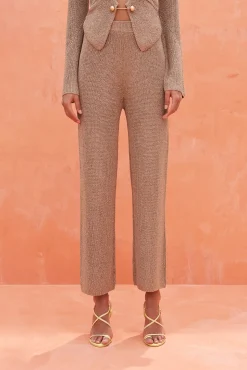 LAWENA KNIT PANT - CHAMPAGNE
