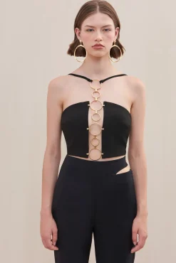 MADDIE TOP - BLACK