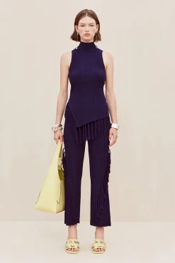 MAUDE KNIT PANT - EVENING BLUE