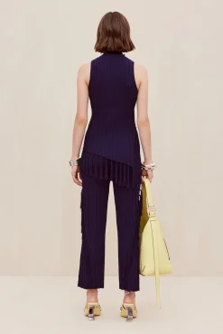MAUDE KNIT PANT - EVENING BLUE