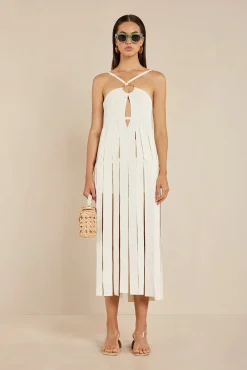 NAIDA KNIT DRESS - OFF WHITE
