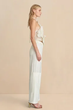 NAZANIN CROCHET TOP - OFF WHITE