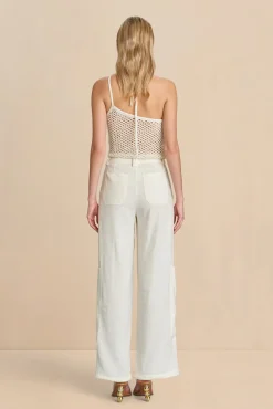 NAZANIN CROCHET TOP - OFF WHITE